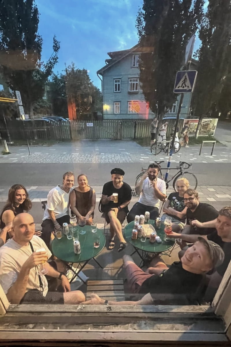 Crew social moment